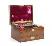 ENGLISH ROSEWOOD NECESSAIRE DE