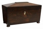 ENGLISH ROSEWOOD SARCOPHAGUS-F