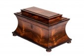 ENGLISH ROSEWOOD TEA CADDY Vic