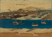 ENGLISH SAILOR'S WOOLWORK PICT