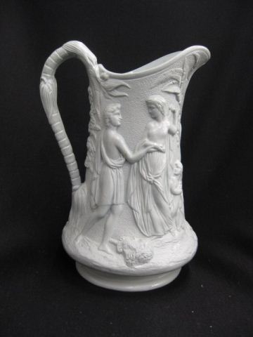 English Salt Glaze Pitcher David