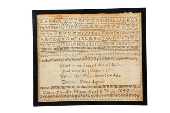 ENGLISH SAMPLER.  Clara Aurelia