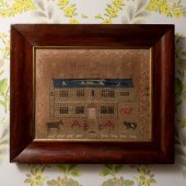 ENGLISH SAMPLER SIGNED NANCY O