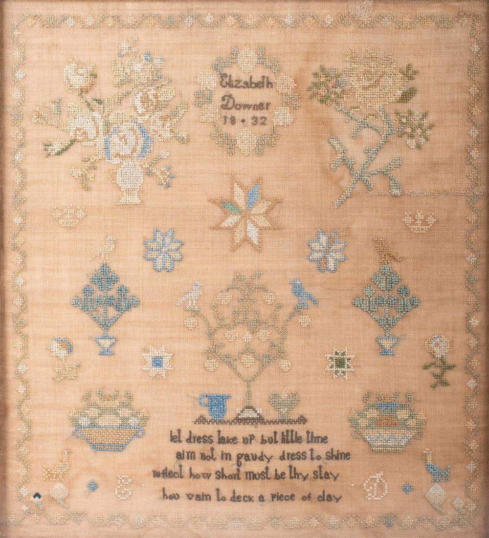 ENGLISH SAMPLER STITCHED BY