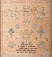 ENGLISH SAMPLER STITCHED BY EL