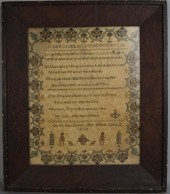 ENGLISH SAMPLER WROUGHT BY SAR