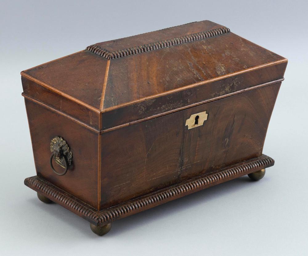 ENGLISH SARCOPHAGUS-FORM TEA