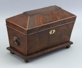 ENGLISH SARCOPHAGUS-FORM TEA C