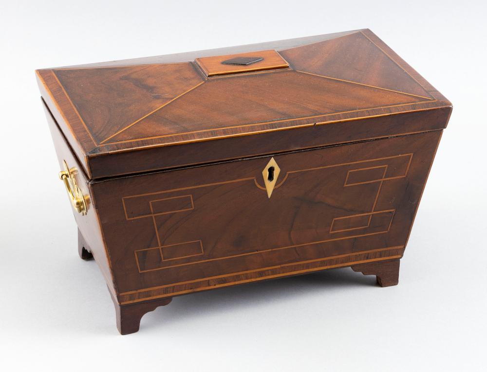 ENGLISH SARCOPHAGUS-FORM TEA