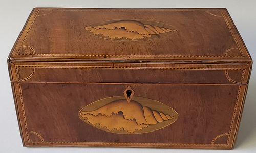 ENGLISH SATINWOOD INLAID TRIPLE