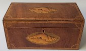 ENGLISH SATINWOOD INLAID TRIPL