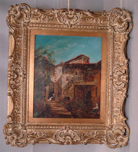 English School, 12" x 10" o/c,