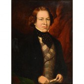 English School, 19th c - Portr