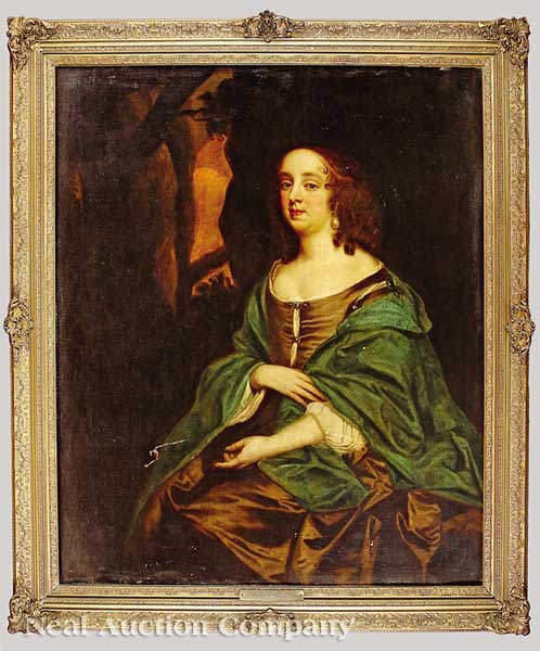 English School 19th c. "Portrait of