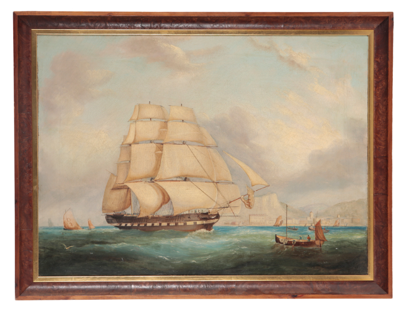 ENGLISH SCHOOL, 19TH CENTURY A SHIP