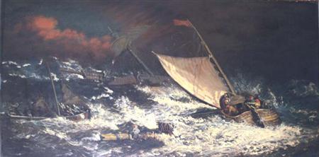 English School 19th Century Storm