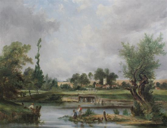 English School c.1900 oil on canvas