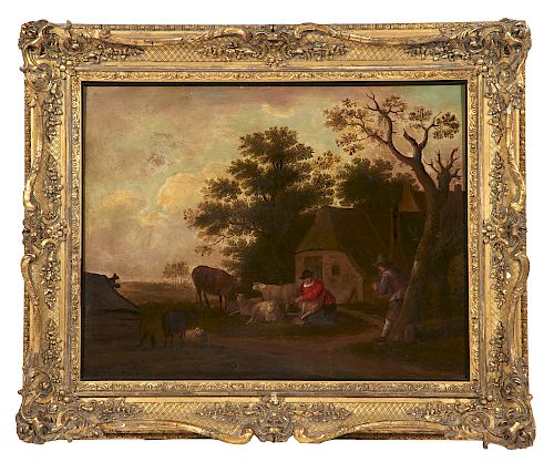 ENGLISH SCHOOL, COUNTRY SCENE,