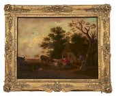 ENGLISH SCHOOL, COUNTRY SCENE,