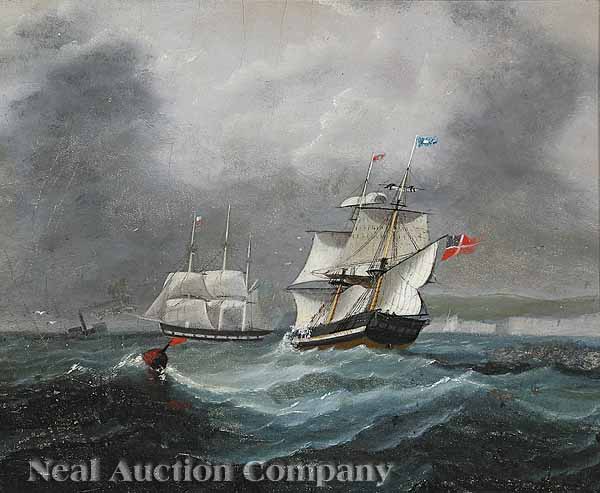 English School early 19th c. "Ships