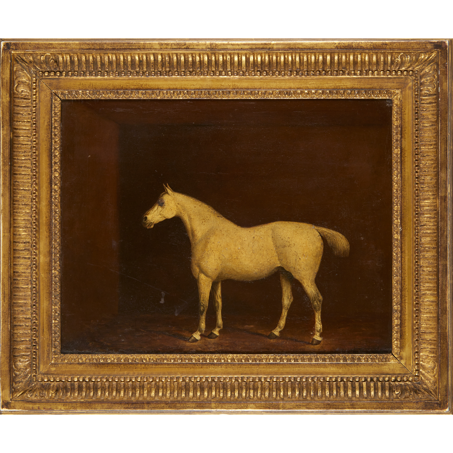 ENGLISH SCHOOL, EQUESTRIAN OIL ON