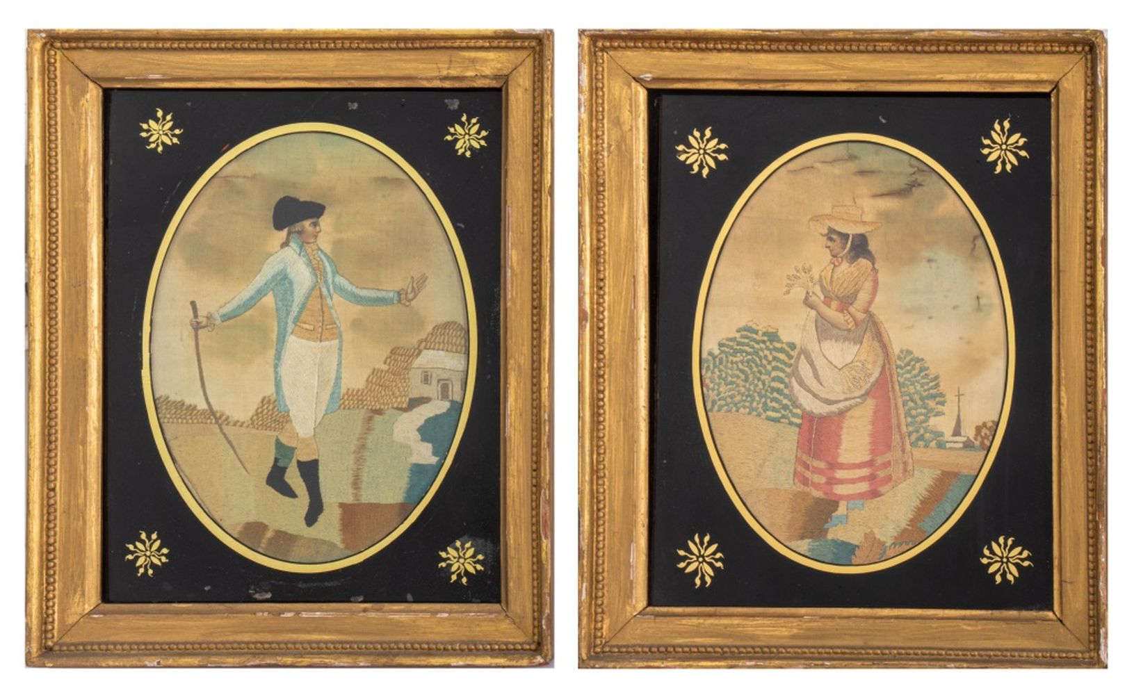 ENGLISH SCHOOL FIGURAL NEEDLEWORK