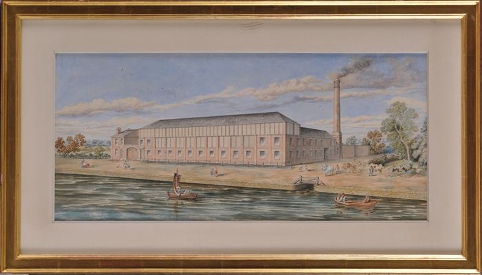 ENGLISH SCHOOL: MILL ON A RIVER