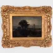 ENGLISH SCHOOL: MOONLIT LANDSC