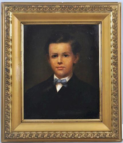 ENGLISH SCHOOL, O/C PORTRAIT OF