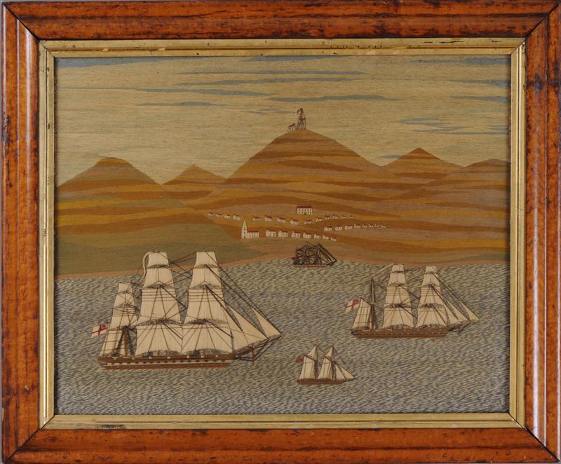 ENGLISH SCHOOL: SHIPS IN HARBOR