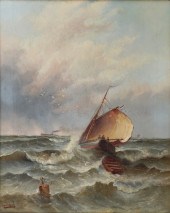 ENGLISH SCHOOL, VESSEL IN CHOP