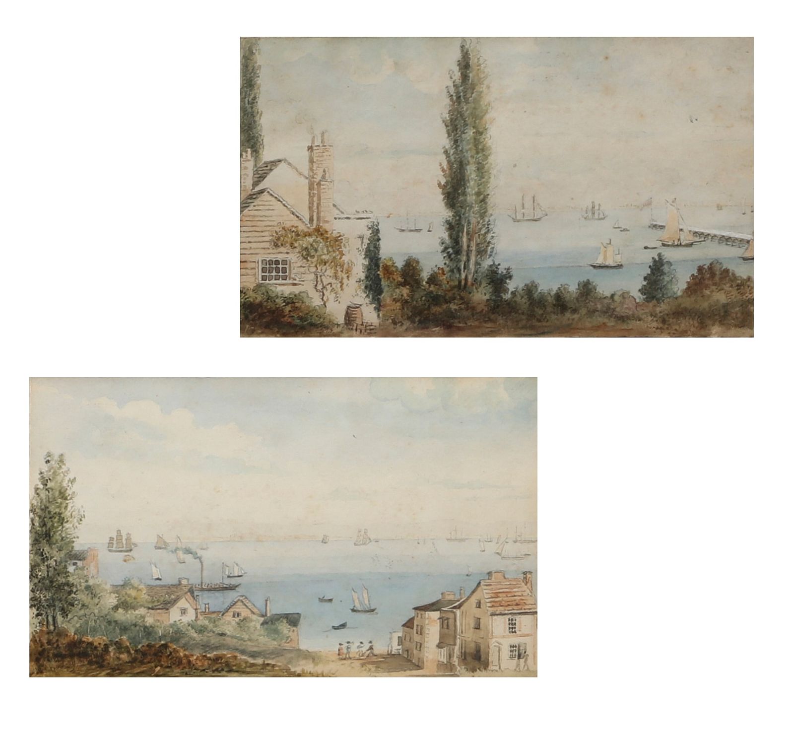 ENGLISH SCHOOL, VIEWS OF BOATS IN