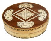 ENGLISH SCRIMSHAW HORN SNUFF B