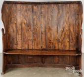 ENGLISH SETTLE BENCH, 18TH C.<