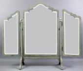 ENGLISH SHAGREEN ARCHED THREE-
