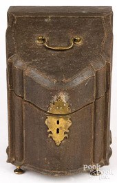 ENGLISH SHAGREEN KNIFE BOX, 18