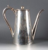 English Sheffield coffeepot wi
