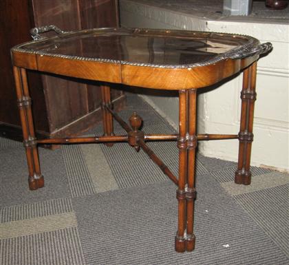 English Sheffield plate tray on