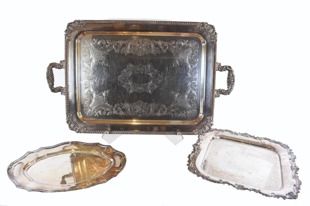 ENGLISH SHEFFIELD SILVER PLATE TRAY