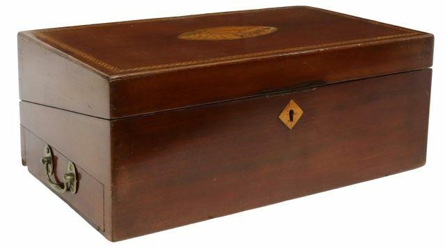 ENGLISH SHELL MARQUETRY MAHOGANY