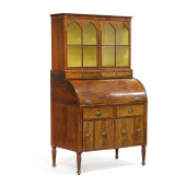 ENGLISH SHERATON MAHOGANY CYLI