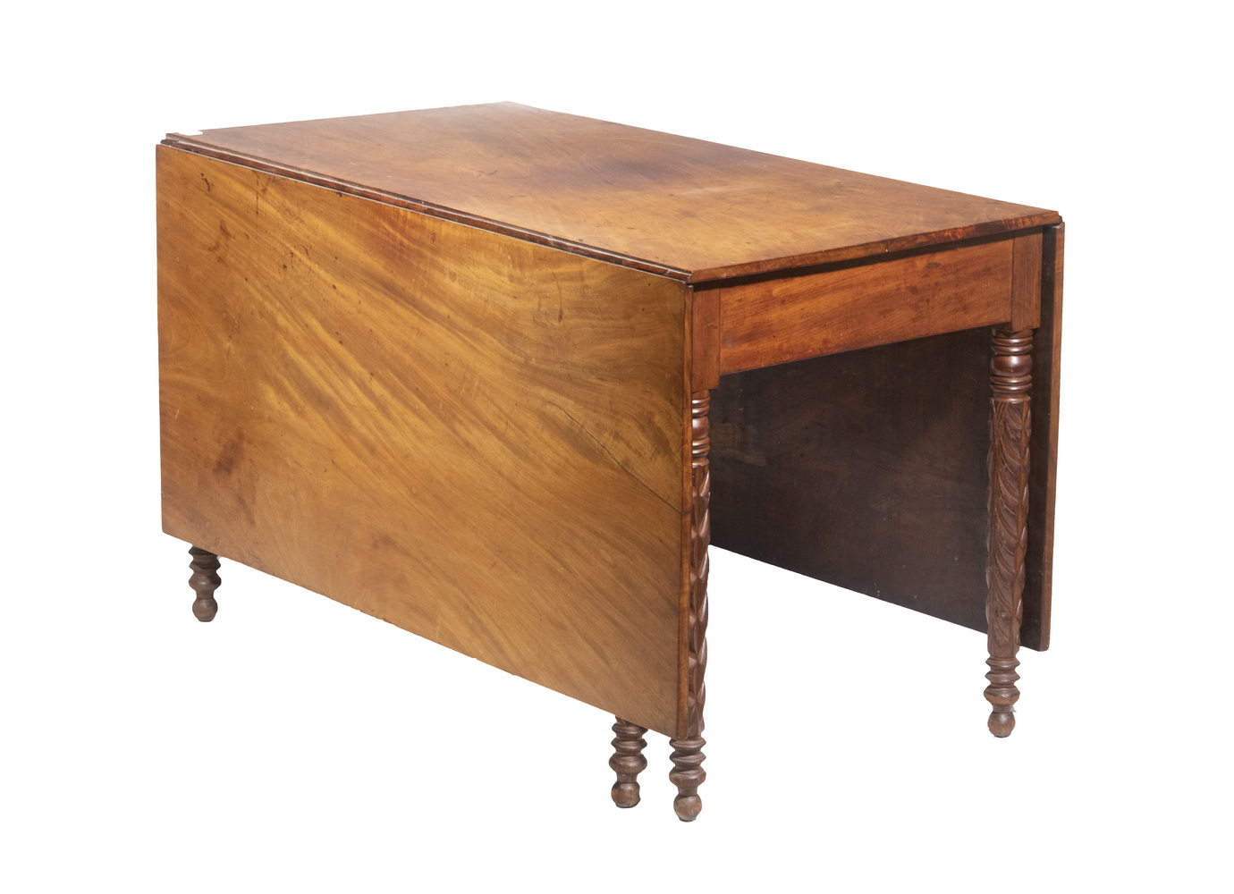 ENGLISH SHERATON MAHOGANY DROP LEAF