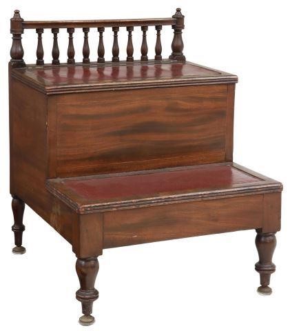 ENGLISH SHERATON STYLE MAHOGANY BED