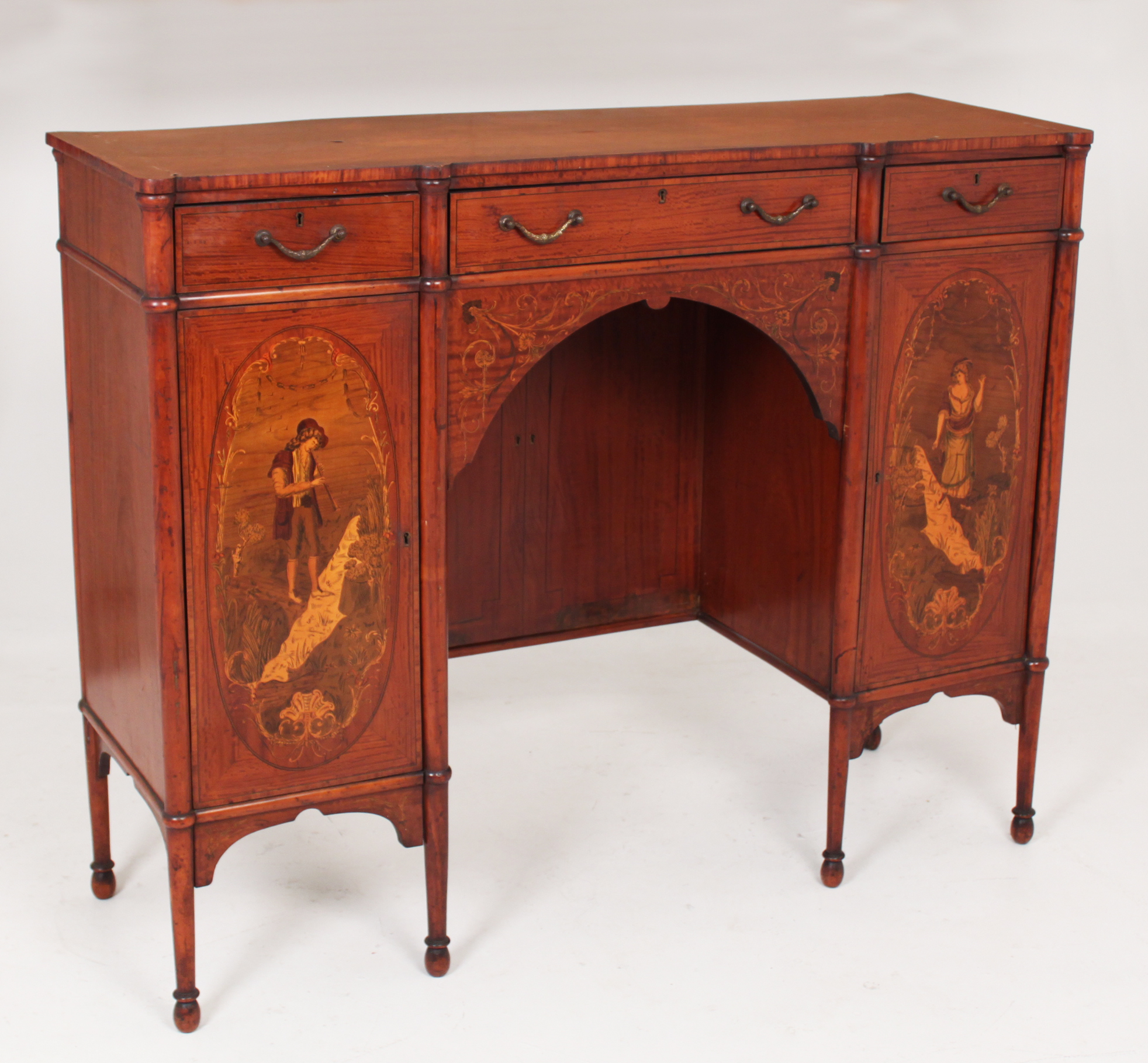 ENGLISH SHERATON STYLE SATINWOOD