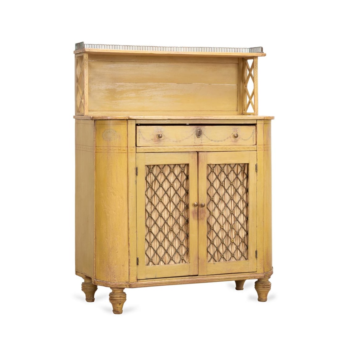 ENGLISH SHERATON STYLE YELLOW