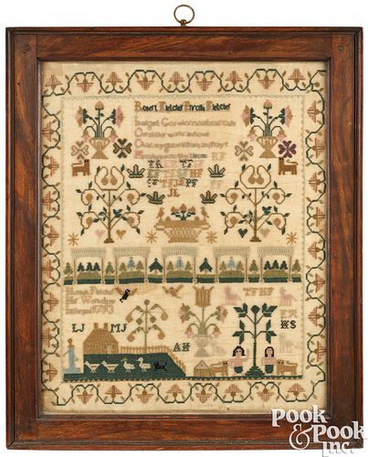ENGLISH SILK ON LINEN MARRIAGE