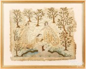 ENGLISH SILK ON SILK NEEDLEWOR
