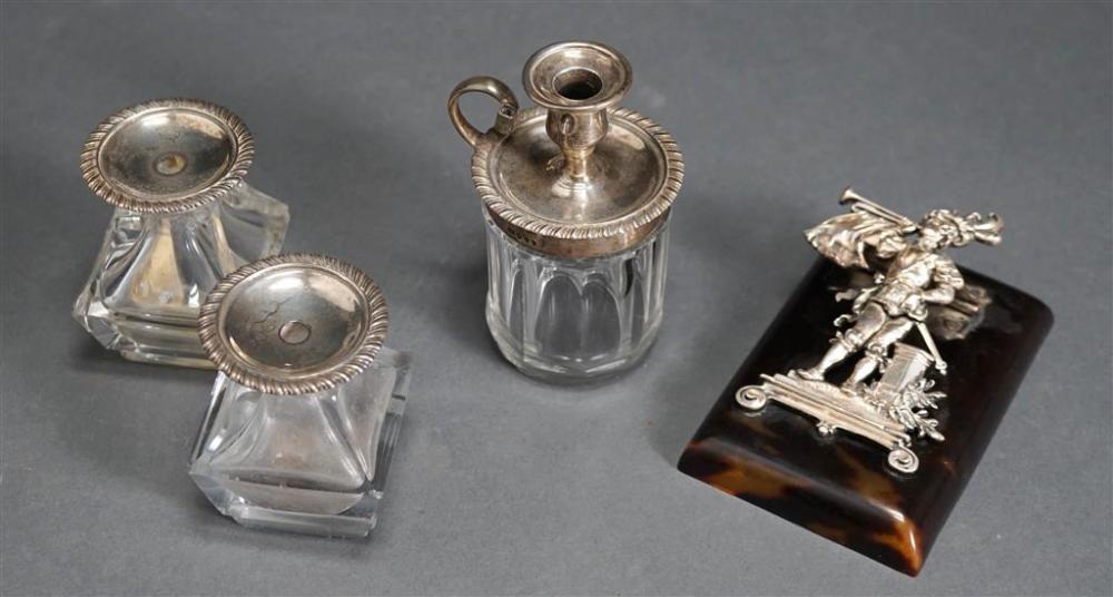 ENGLISH SILVER AND CUT-GLASS