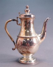 ENGLISH SILVER AND WICKER HAND