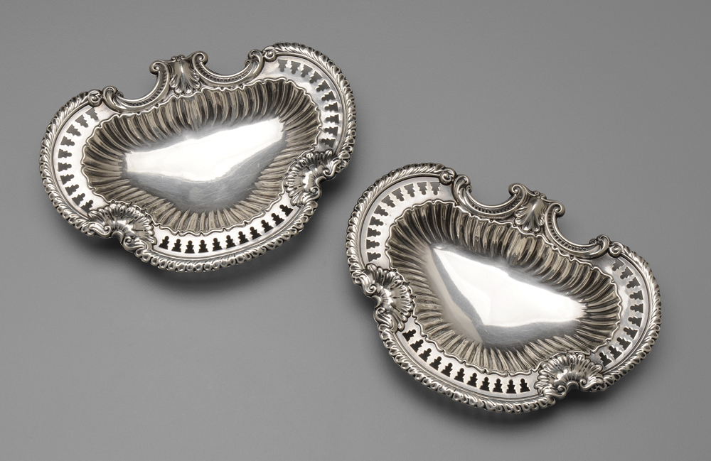 English Silver Bonbon Dish